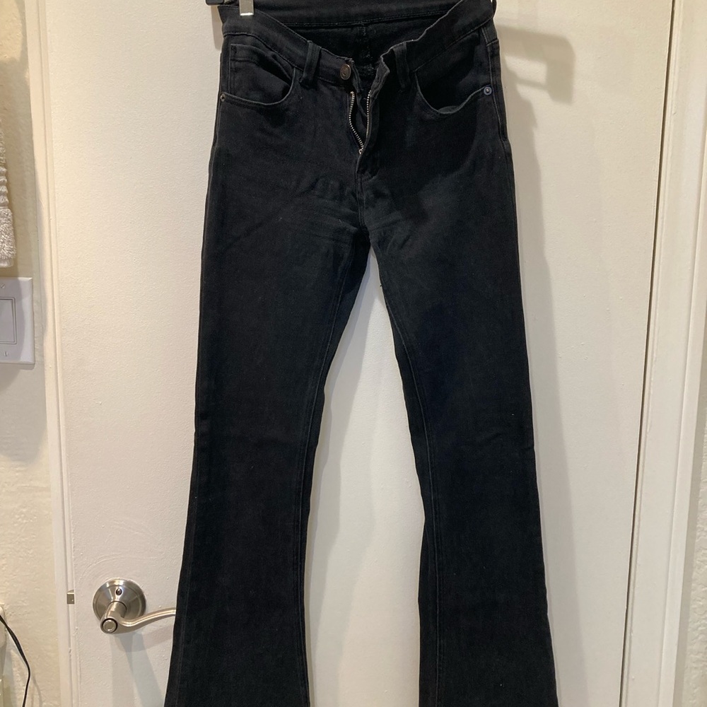 J Galt Brandy Melville low rise black boot cut jeans